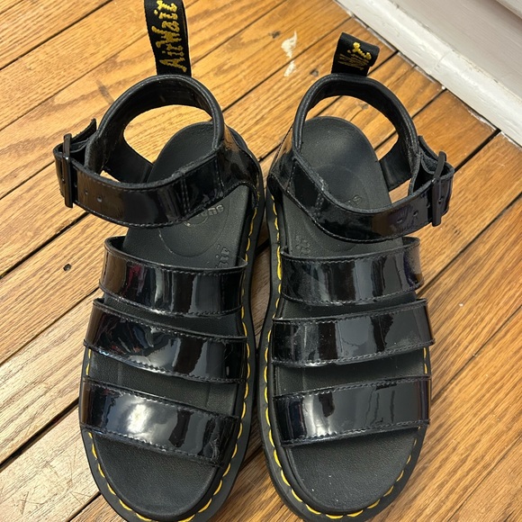 Dr. Martens Black Kids Sandals - Picture 1 of 3